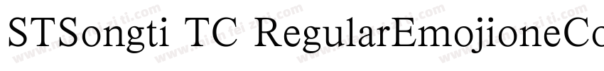 STSongti TC RegularEmojioneColor字体转换
